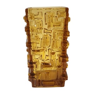 Designed by Jiri Brabec, Tetris Optical Vase, Sklo Union Rosice
