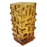 Designed by Jiri Brabec, Tetris Optical Vase, Sklo Union Rosice
