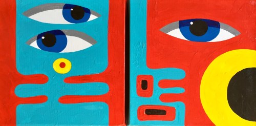 Aleksandra RUSAKOVA (ur. 1986), Spirit of the south, dyptyk, 2026