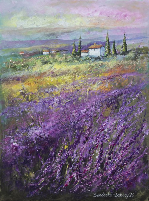 Anna SANDECKA-LĄKOCY (ur. 1970), Lavender morning, 2026
