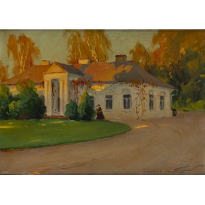 Bronisława Rychter-Janowska (1868 Kraków - 1953 Kraków), Para przed dworkiem