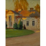 Bronisława Rychter-Janowska (1868 Kraków - 1953 Kraków), Para przed dworkiem