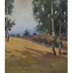 Wojciech Kossak (1856, Paris – 1942, Kraków), Landscape with Birch Trees, 1926