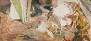 Jacek Malczewski (1854 Radom - 1929 Kraków), Fragment kompozycji „Harpya” („Syrena”), 1913