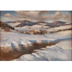 Stefan Filipkiewicz (1879, Tarnów – 1944, Mauthausen-Gusen), Winter Landscape with a River