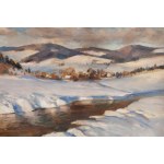 Stefan Filipkiewicz (1879, Tarnów – 1944, Mauthausen-Gusen), Winter Landscape with a River