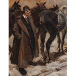 Zygmunt Józefczyk (1881, Kraków – 1966), By the Cart, 1919