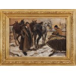 Zygmunt Józefczyk (1881, Kraków – 1966), By the Cart, 1919