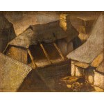 Bolesław Cybis (1895, Massandra Estate, Crimea – 1957, Trenton, New Jersey, USA), “Rural Courtyard,” 1925