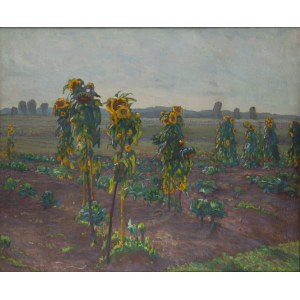 Abraham Neumann (1873, Sierpc – 1942, Kraków), A Field of Sunflowers