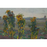 Abraham Neumann (1873, Sierpc – 1942, Kraków), A Field of Sunflowers