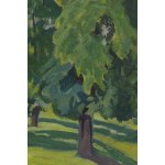 Stanisław Czajkowski (1878, Varsavia - 1954, Sandomierz), Paesaggio boschivo, 1943