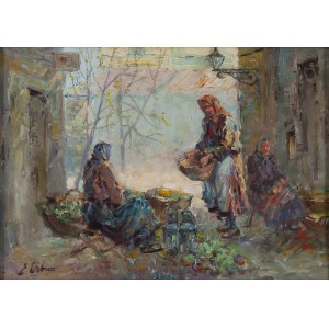Erno Erb (1878 Lviv (?) – 1943 Lviv), Market Vendors