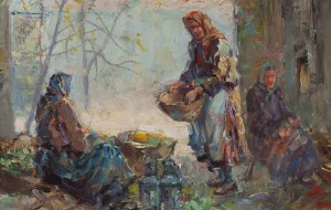 Erno Erb (1878 Lwów (?) - 1943 Lwów), Przekupki na targu