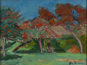 Włodzimierz Terlikowski (1873 Poraj k. Łodzi - 1951 Paryż), W sadzie, 1917