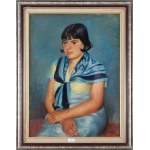 Henryk Hayden (1883, Warsaw – 1970, Paris), Young Woman with a Blue Scarf (Jeune femme au foulard bleu), 1931