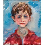 Jakub Zucker (1900 Radom - 1981 Nowy Jork), Chłopiec w czerwonej koszulce