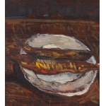 Natan (Nathan) Grunsweigh (Grunsweig) (1880, Kraków – 1956, Paris), Still Life with Herring