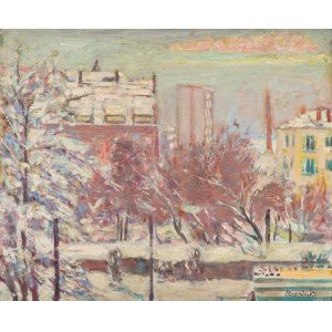 Czesław Rzepiński (1905, Strusów near Trembowla – 1995, Kraków), View of the City in Winter