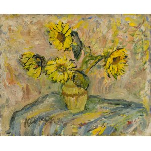 Zenon Kononowicz (1903, Honczary – 1971, Kazimierz Dolny), Sunflowers