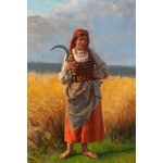 Władysław Szerner Jr. (1870 Szebenice - 1936 Szebenice), W czasie żniw, 1925