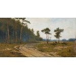 Józef Guranowski (1852, Warsaw – 1922, Warsaw), A Road at the Edge of the Forest