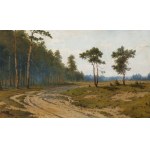 Józef Guranowski (1852, Warsaw – 1922, Warsaw), A Road at the Edge of the Forest
