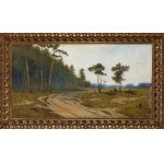 Józef Guranowski (1852, Warsaw – 1922, Warsaw), A Road at the Edge of the Forest