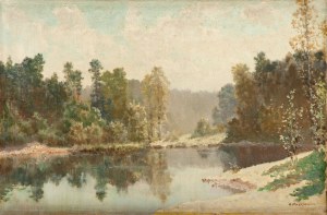 Konstanty Mackiewicz (1894 Małoryta k. Brześcia - 1985 Łódź), Pejzaż letni