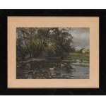 Jan Gasiński (1903, Wólka Grodzisk – 1967, Gdynia), Pond in Chylonia