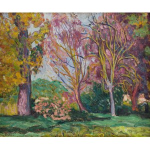 Jean (Jan Mirosław) Peské (Peszke) (1870 Gołta - 1949 Le Mans), Paesaggio estivo a Bois-le-Roi (L'été (Bois le Roi))