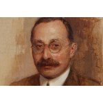 Bolesław Jan Czedekowski (1885 Wojniłów - 1969 Wiedeń), Portret mężczyzny w okularach, 1920