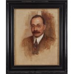Bolesław Jan Czedekowski (1885 Wojniłów - 1969 Wiedeń), Portret mężczyzny w okularach, 1920