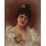 Emile Eisman-Semenowsky (1859 - 1911 ), Młoda dama w futrze