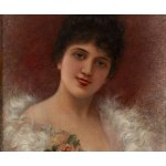 Emile Eisman-Semenowsky (1859–1911), Young Lady in a Fur Coat