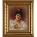 Emile Eisman-Semenowsky (1859–1911), Young Lady in a Fur Coat