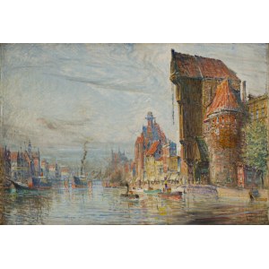 Theodor Urtnowski (1881 Toruń - 1963 Aachen), Veduta sul fiume Motława