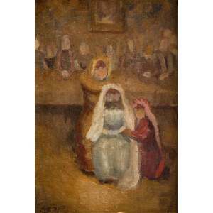 Ludwik Lille (1897, Podwłoczyska on the Zbrucz River – 1957, Paris), The Bride (recto)/Figure Study (verso)