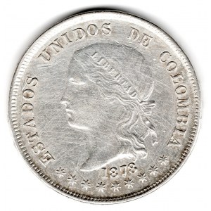 50 Centavos 1878 Bogota