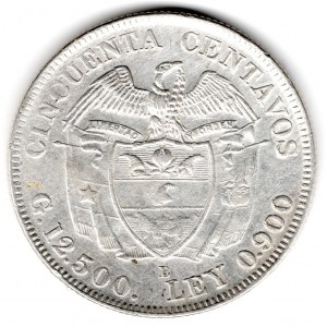 50 Centavos 1932 B Bogota 