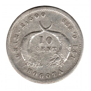 10 Centavos 1878 Bogota