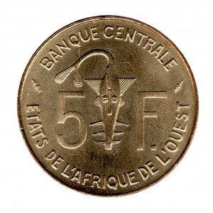West African States 5 Francs 1977 Paris UNC