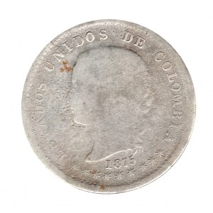 10 Centavos 1875 Bogota