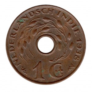 Indonesia 1 Cent 1938 Utrecht Netherlands East Indies 