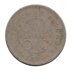 10 Centavos 1921 LAZARETO 