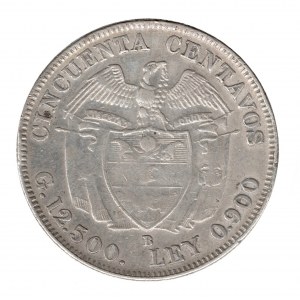50 Centavos 1933 M Medellin
