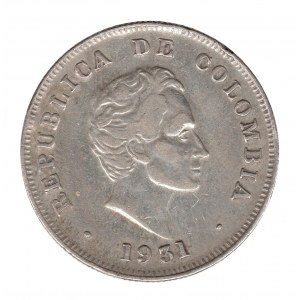 50 Centavos 1931 B Bogota