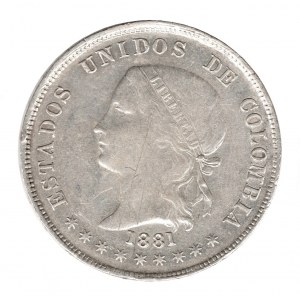 50 Centavos 1881 Bogota