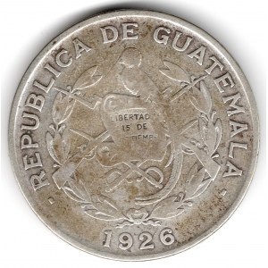 Guatemala 1/4 Quetzal 1926 