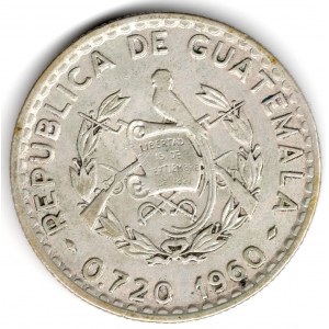 Guatemala 25 Centavos 1960 